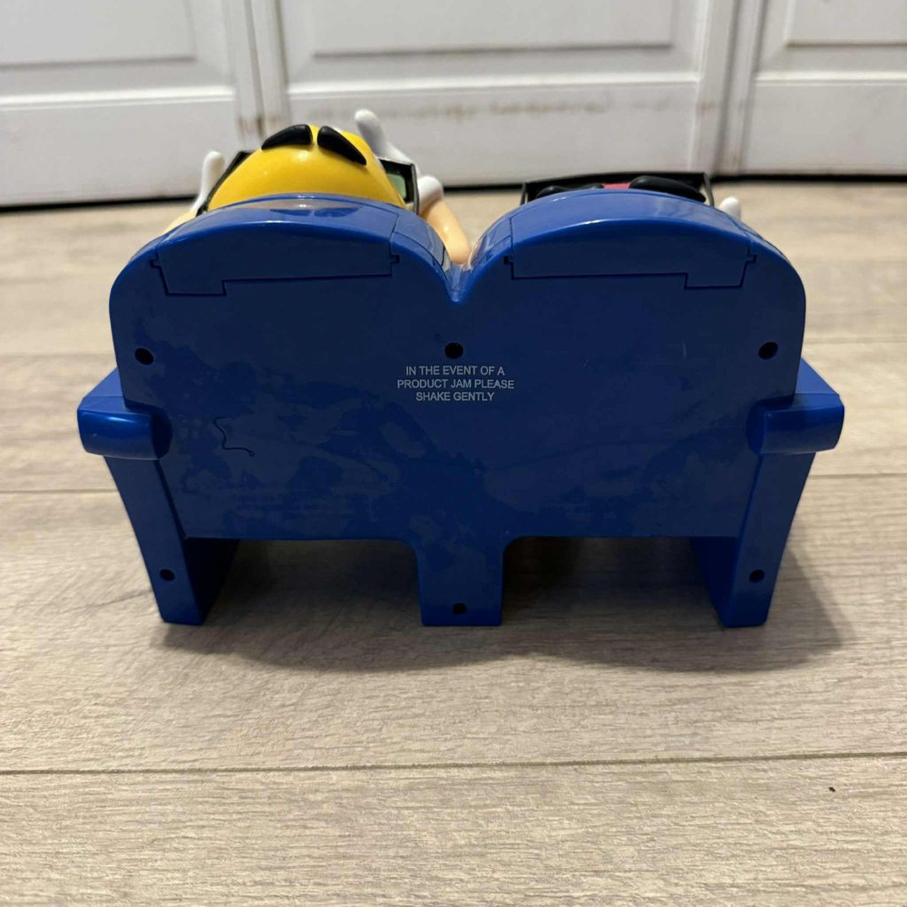 Vintage M&M's Blue Red Yellow Candy Dispenser - Picture 4 of 16